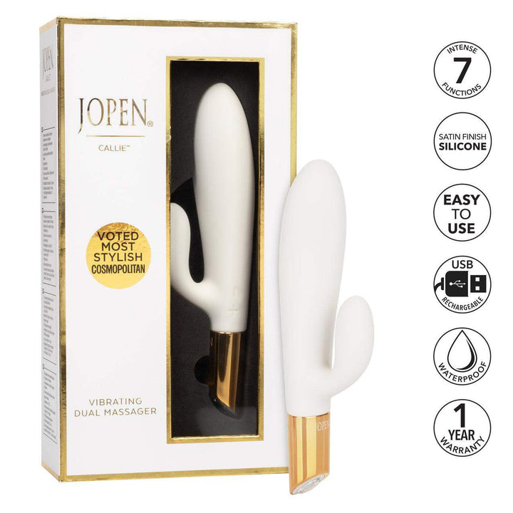 Callie Luxurious Vibrating Silicone Rechargeable Dual Massager | Jopen - The Dildo Hub