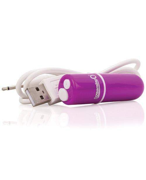 Charged Vooom Rechargeable Purple Bullet Vibrator | ScreamingO - The Dildo Hub