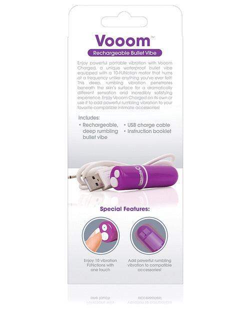 Charged Vooom Rechargeable Purple Bullet Vibrator | ScreamingO - The Dildo Hub