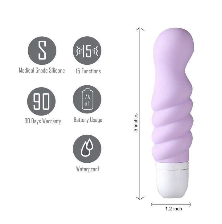 CHLOE Twissty 15-Function Mini Vibe - The Dildo Hub