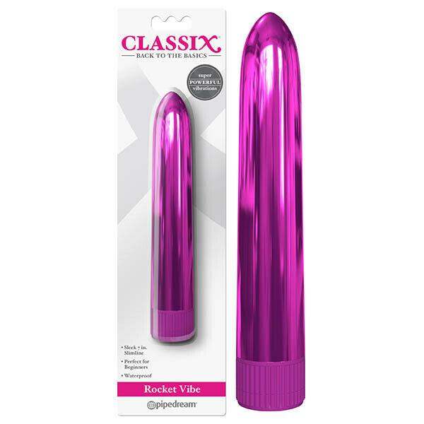 Classix Slimline Pink Rocket Vibe Vibrator - 7 Inches | Pipedream - The Dildo Hub
