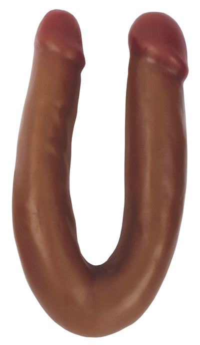 Double-Headed Dildo Dipper Slim Brown - 13 Inch Dildos from Thinz