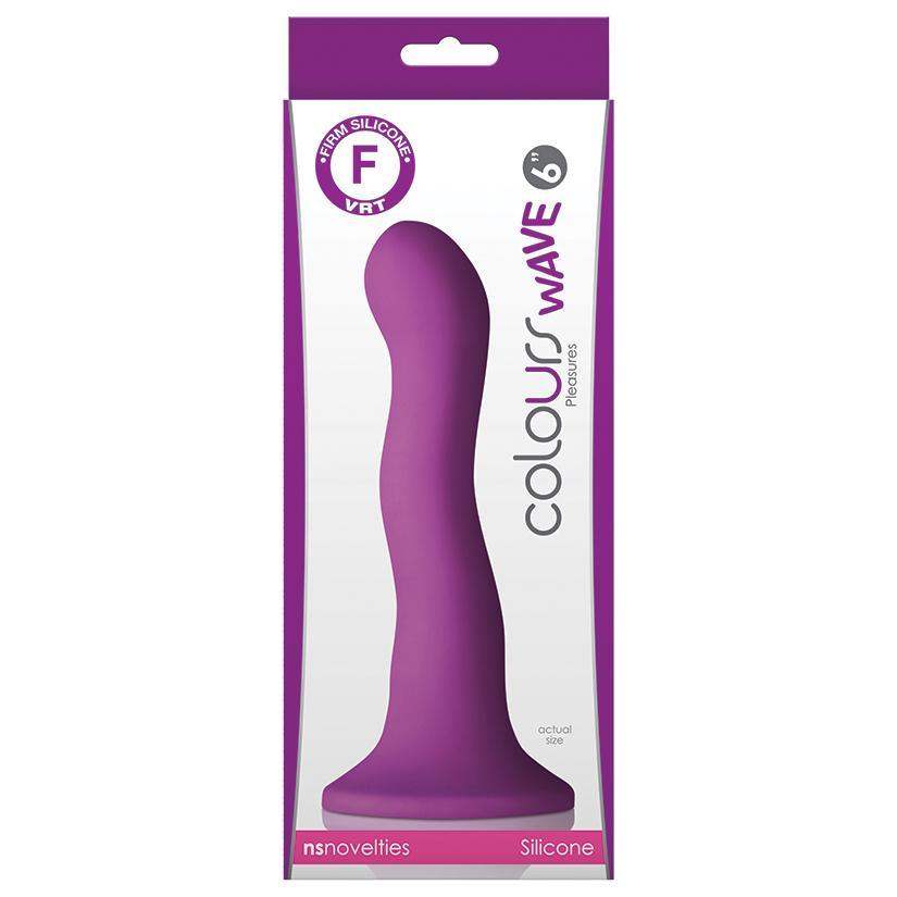Colours Wave Purple Silicone Dildo - 6 Inches | NS Novelties - The Dildo Hub