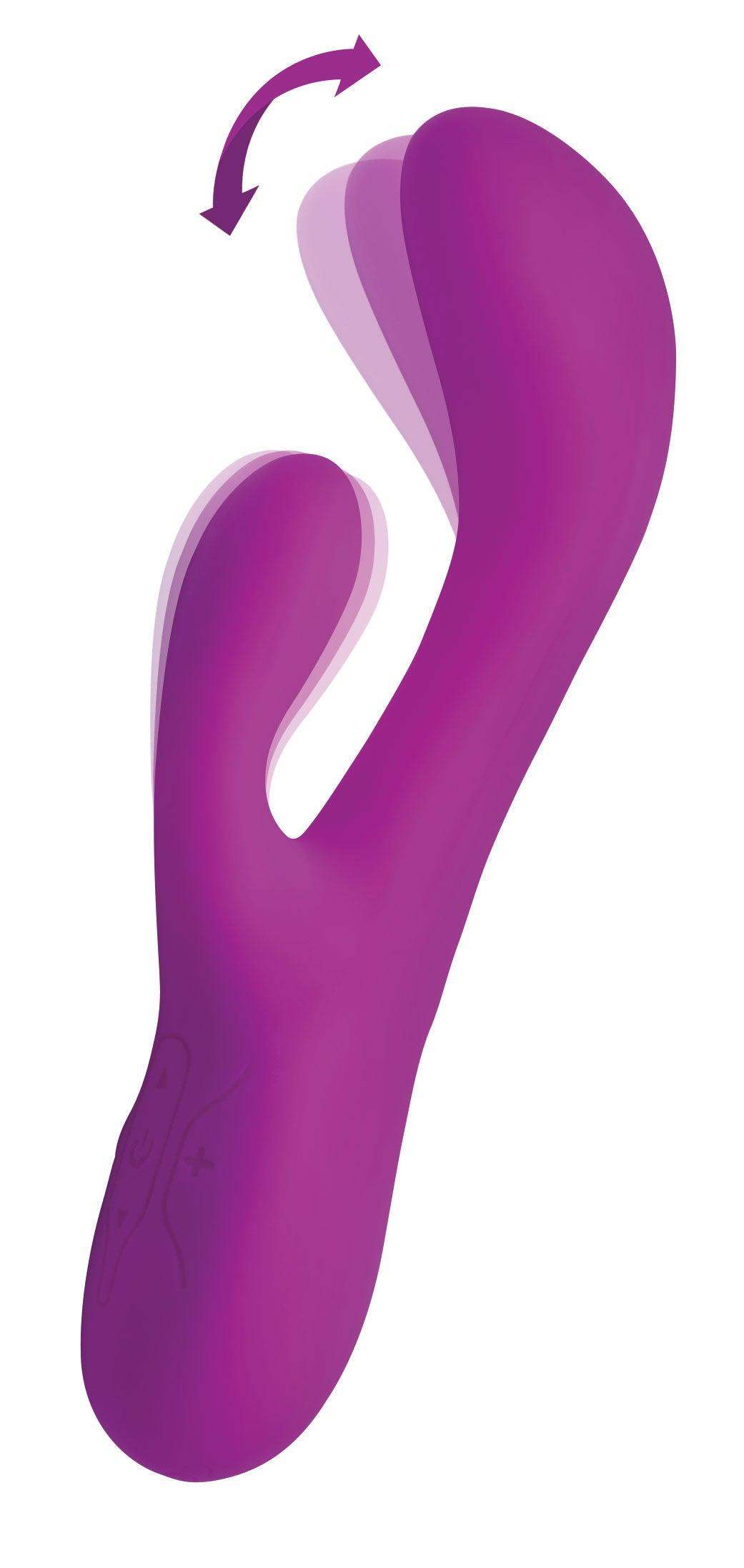 Come Hither Pro Silicone Rabbit Vibrator with Orgasmic Motion - The Dildo Hub