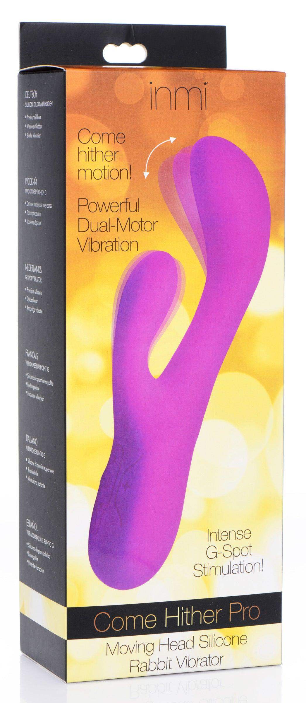 Come Hither Pro Silicone Rabbit Vibrator with Orgasmic Motion - The Dildo Hub