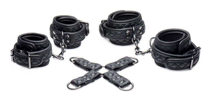 Concede Wrist and Ankle Restraint Set With Bonus Hog-Tie Adaptor - The Dildo Hub