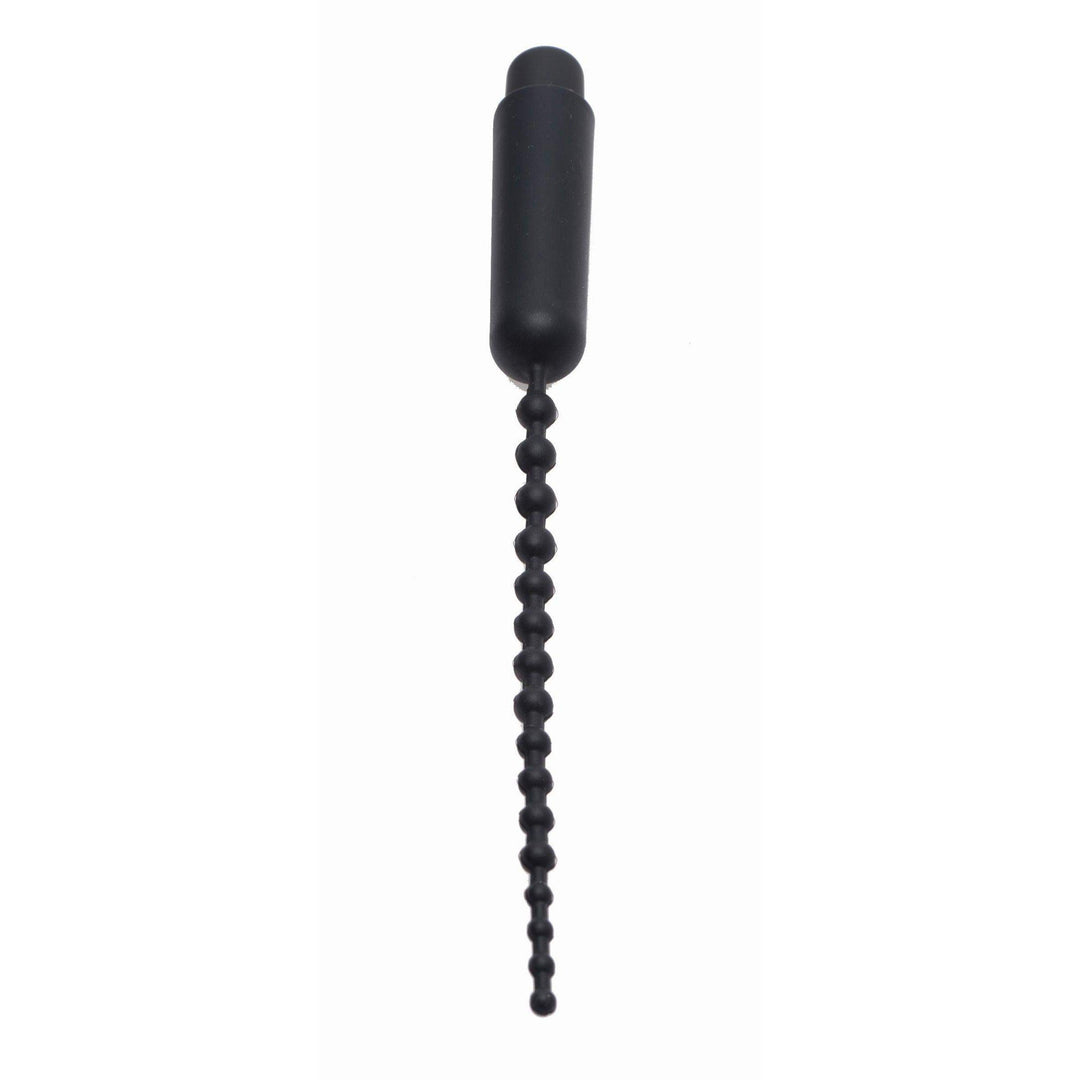Dark Rod Vibrating Beaded Silicone Sound - The Dildo Hub