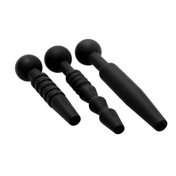 Dark Rods 3 Piece Silicone Penis Plug Set - The Dildo Hub