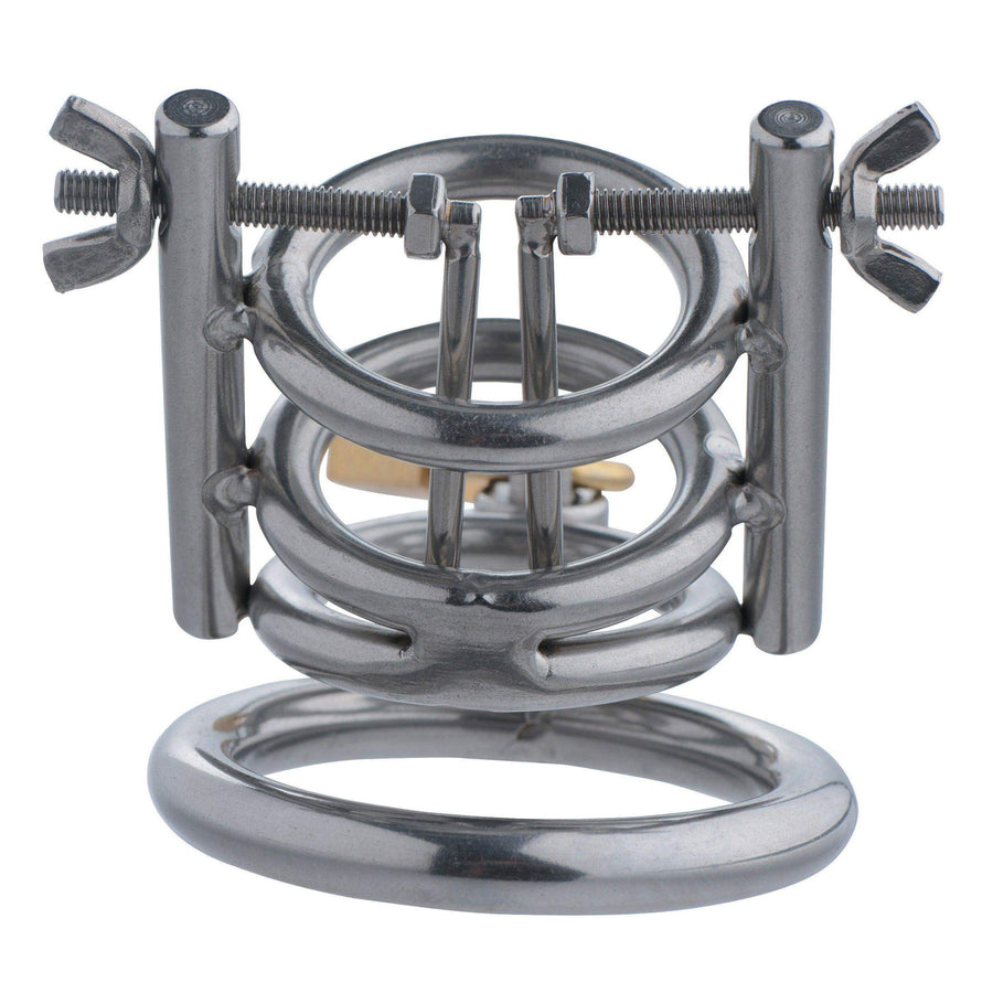 Deluxe Cleaver Urethral Spreader CBT Chastity Cage - The Dildo Hub
