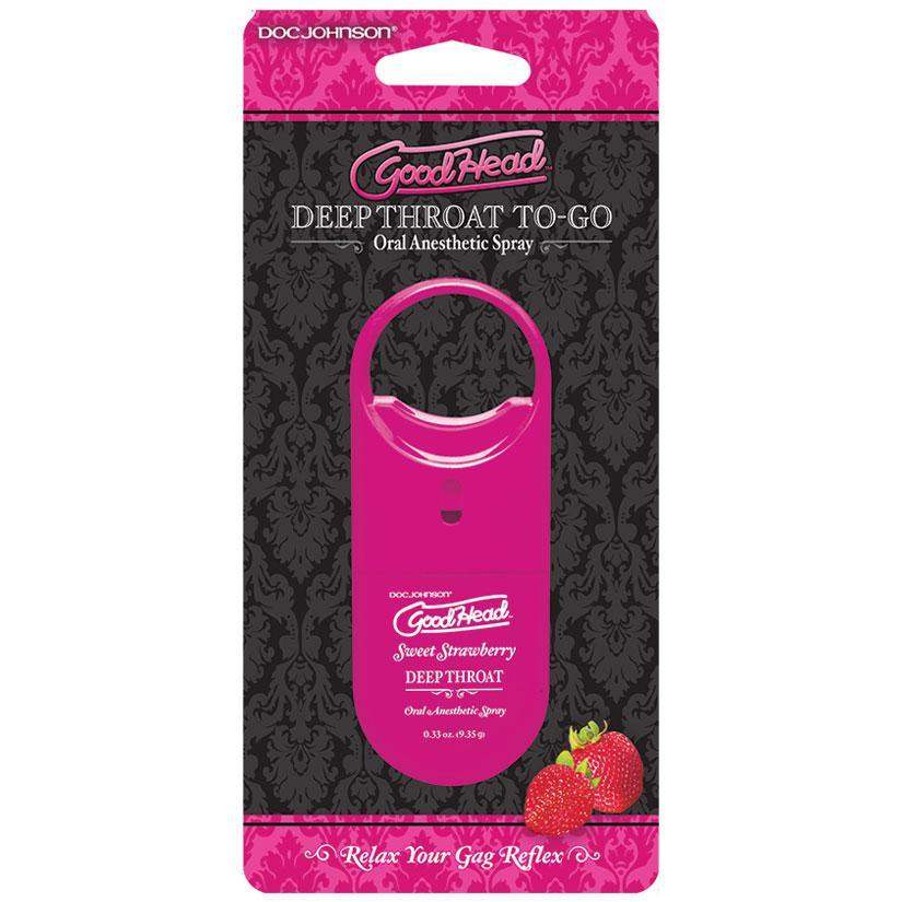 Doc Johnson Good Head to Go Deep Throat Spray - Sweet Strawberry - The Dildo Hub