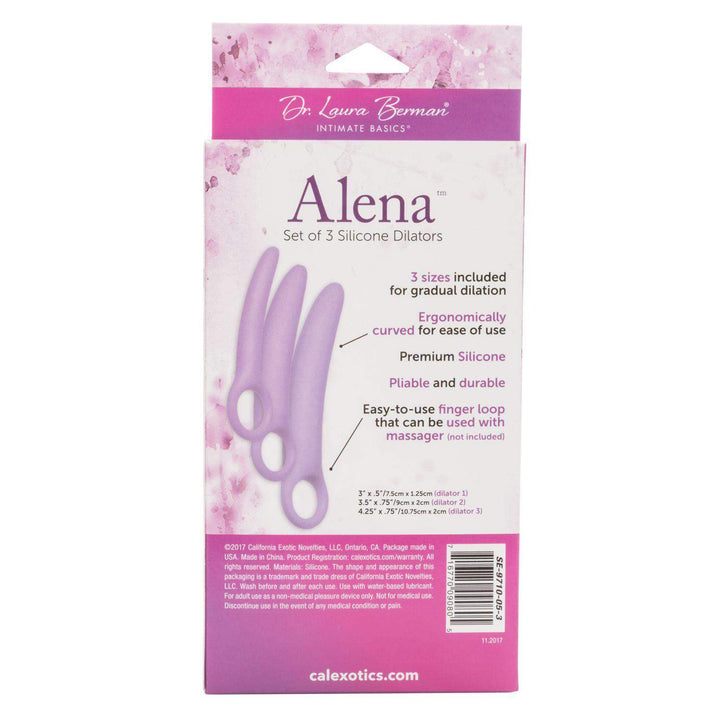Dr. Laura Berman Alena Set of 3 Silicone Dilators | CalExotics - The Dildo Hub