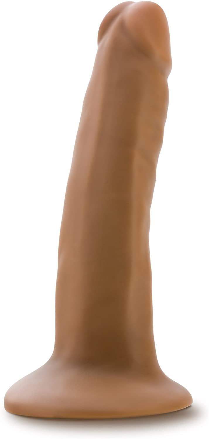 Dr. Skin Mocha Realistic Dildo With Suction Cup - 5.5 Inches | Blush - The Dildo Hub