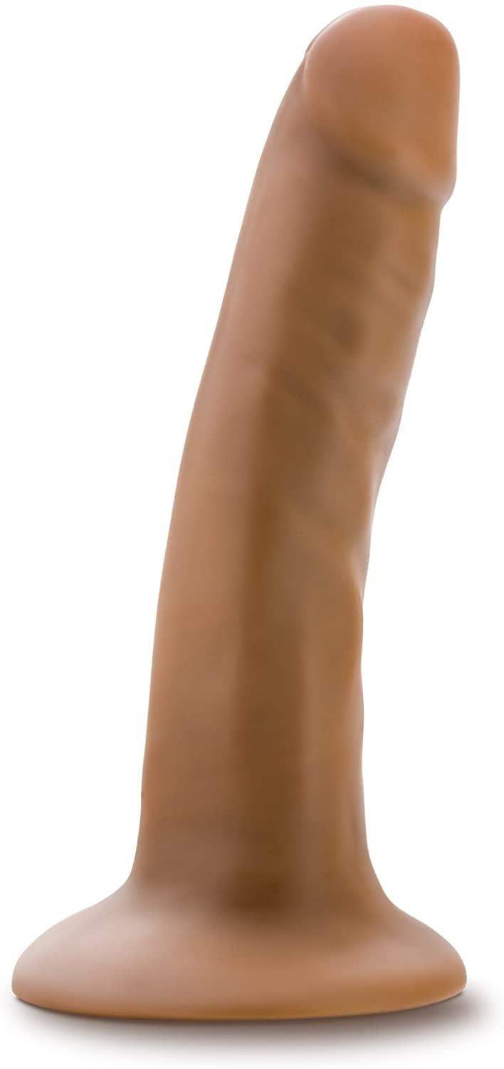 Dr. Skin Mocha Realistic Dildo With Suction Cup - 5.5 Inches | Blush - The Dildo Hub