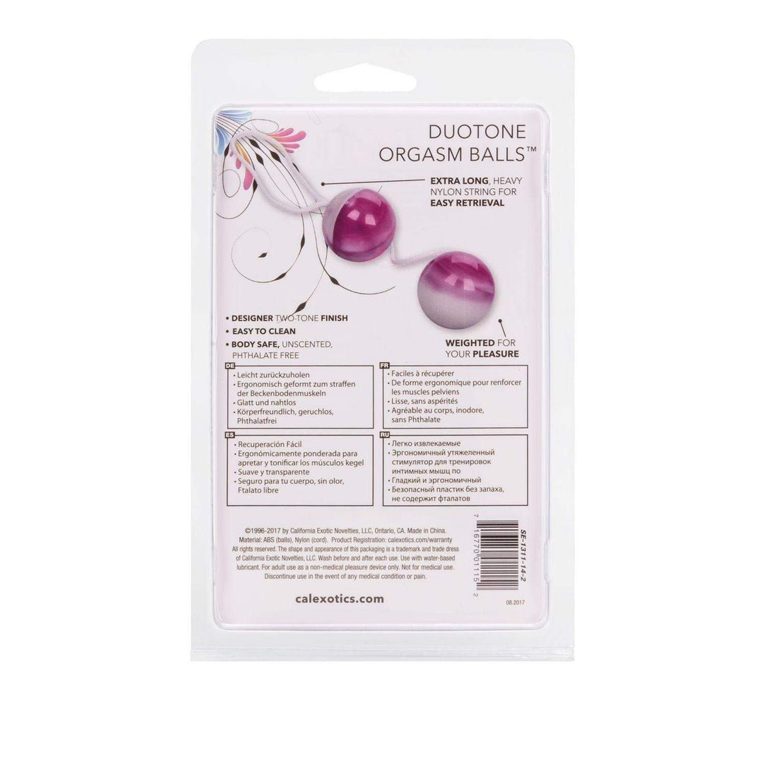 Duotone Orgasm Kegel Balls - Purple & White | CalExotics - The Dildo Hub