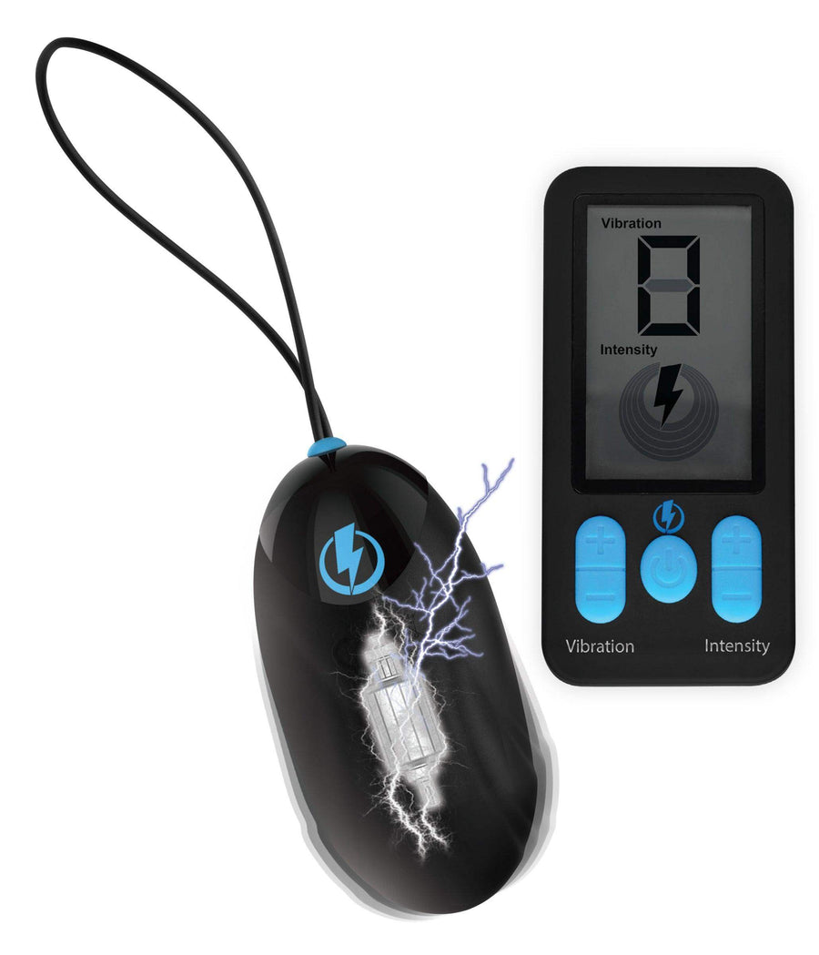 E-Stim Pro Silicone Vibrating Egg with Remote Control - The Dildo Hub