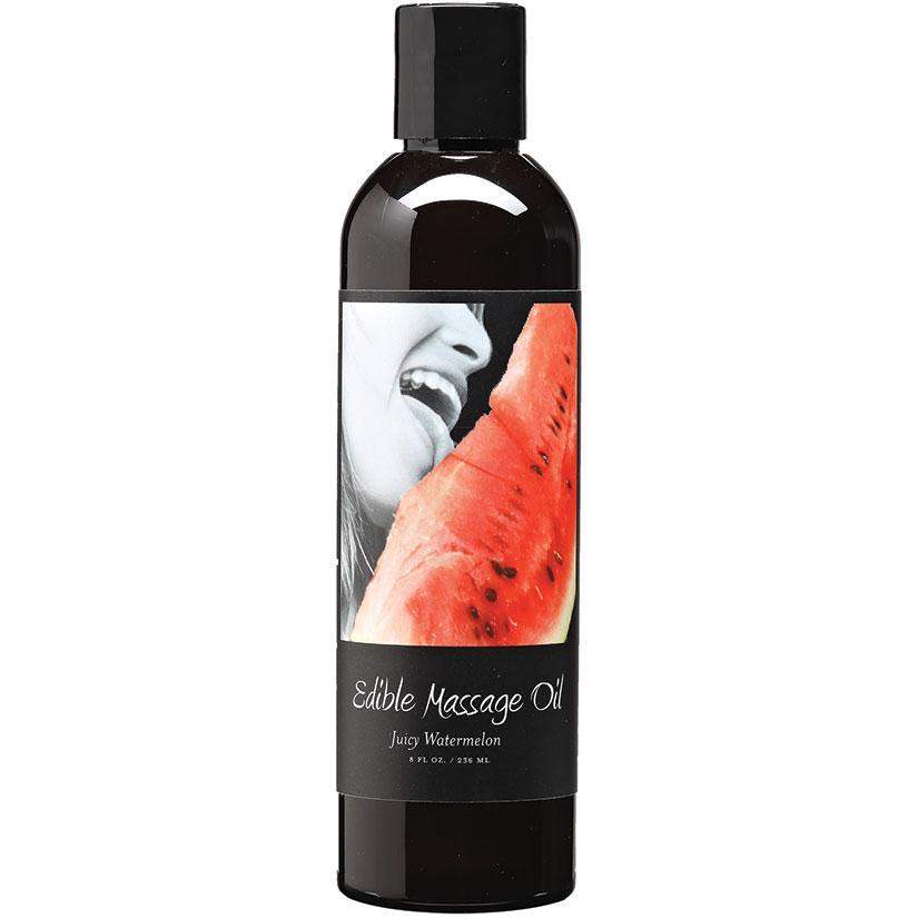 Earthly Body Watermelon Edible Massage Oil 8 Oz - The Dildo Hub