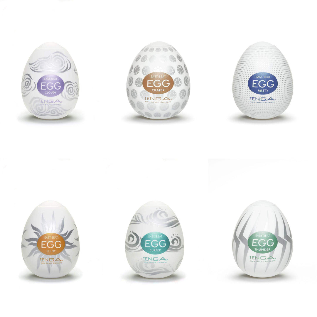 Easy Beat Egg Hard Boiled Masturbator Six Pack - The Dildo Hub