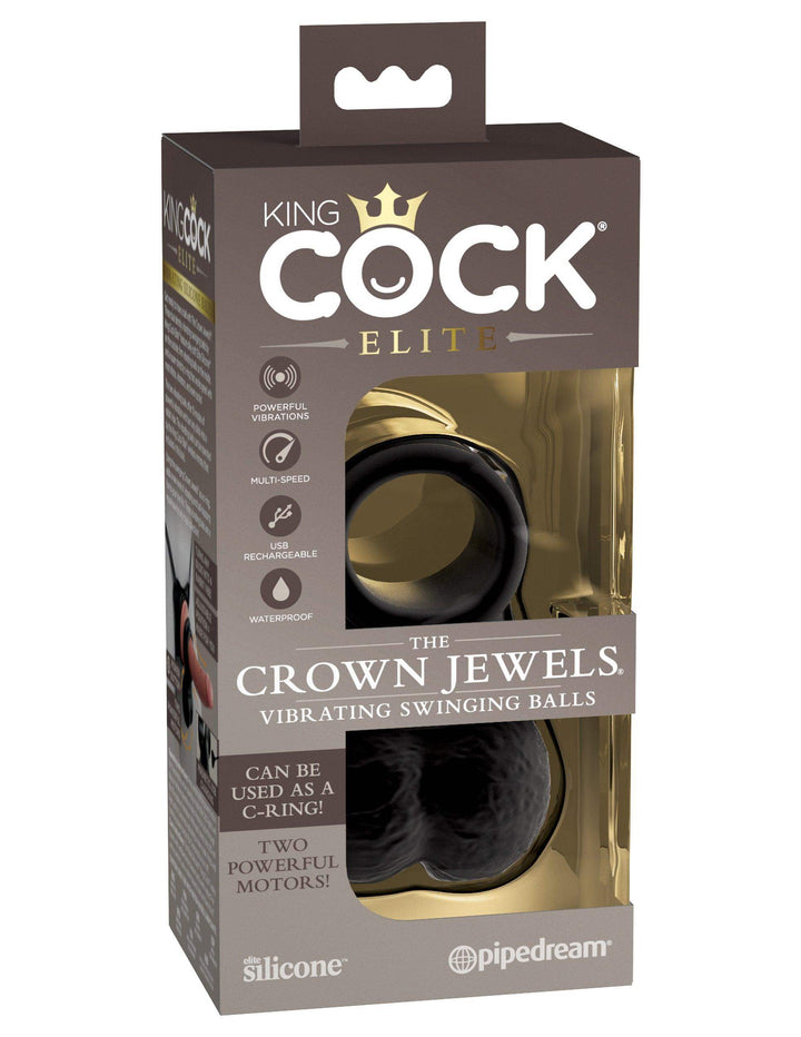 Elite The Crown Jewels Vibrating Swinging Balls - The Dildo Hub