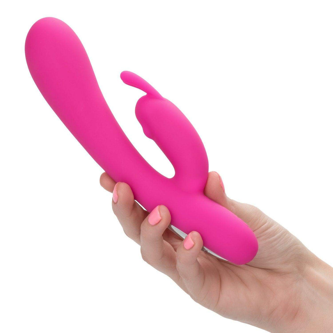 Embrace Massaging Rabbit-Pink 8" - The Dildo Hub