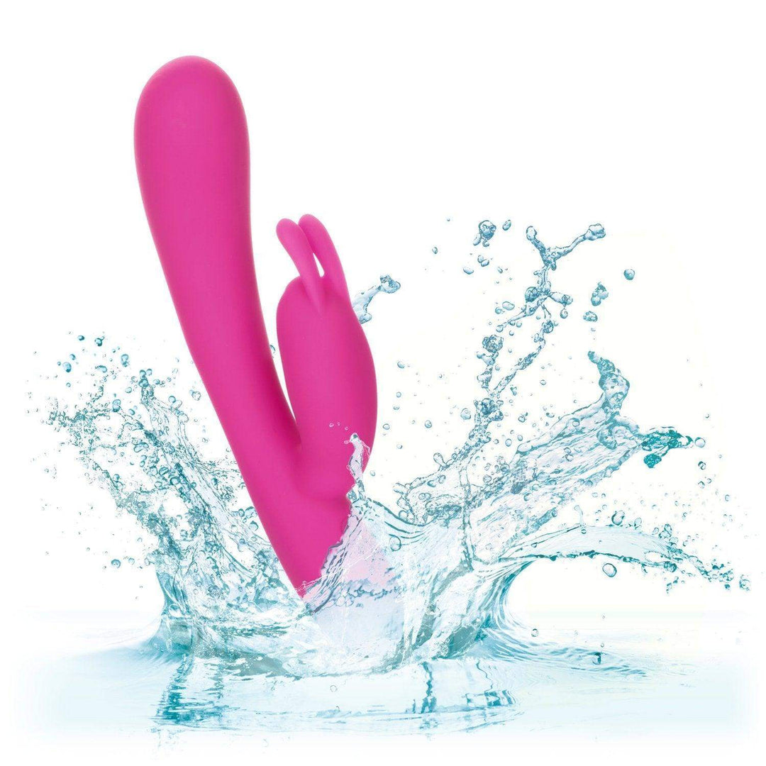 Embrace Massaging Rabbit-Pink 8" - The Dildo Hub