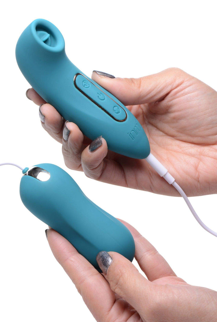 Entwined Silicone Thumping Egg and Licking Clitoral Stimulator - The Dildo Hub