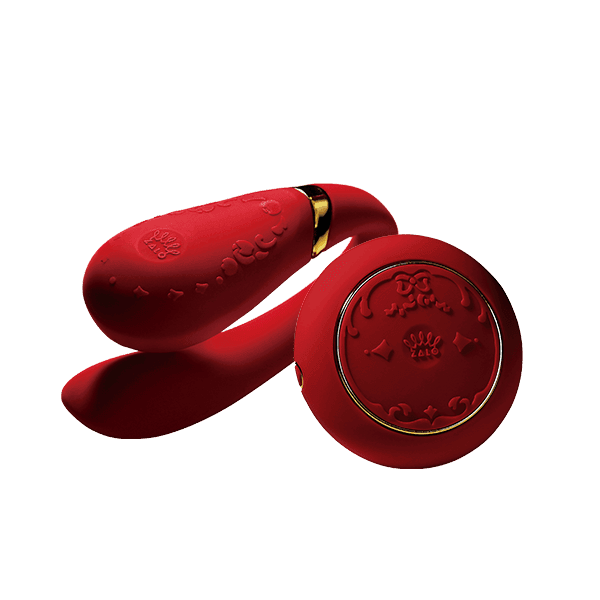 Fanfan Set Remote-Controlled Couples Massager Bright Red - The Dildo Hub