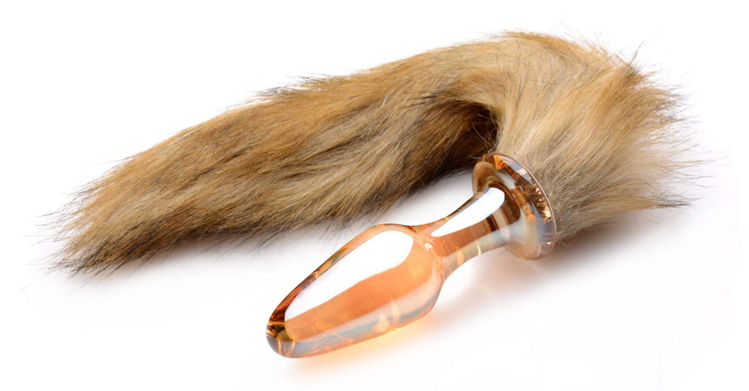 Fox Tail Glass Anal Plug - The Dildo Hub