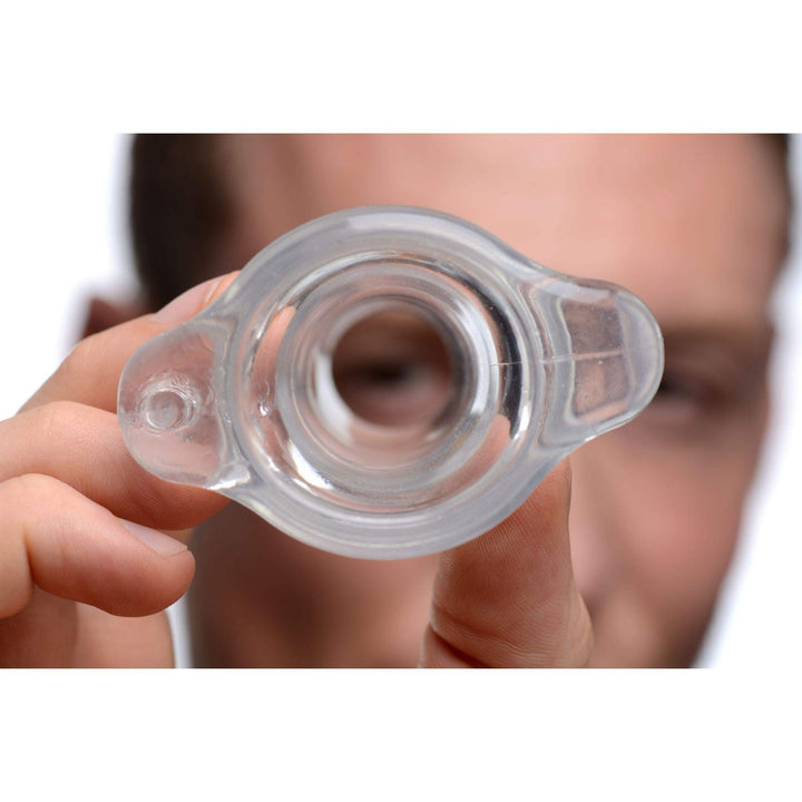 Gape Glory Clear Hollow Anal Plug - The Dildo Hub