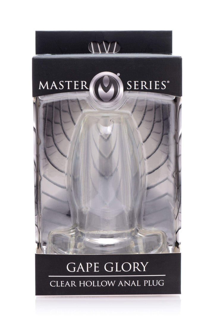 Gape Glory Clear Hollow Anal Plug - The Dildo Hub