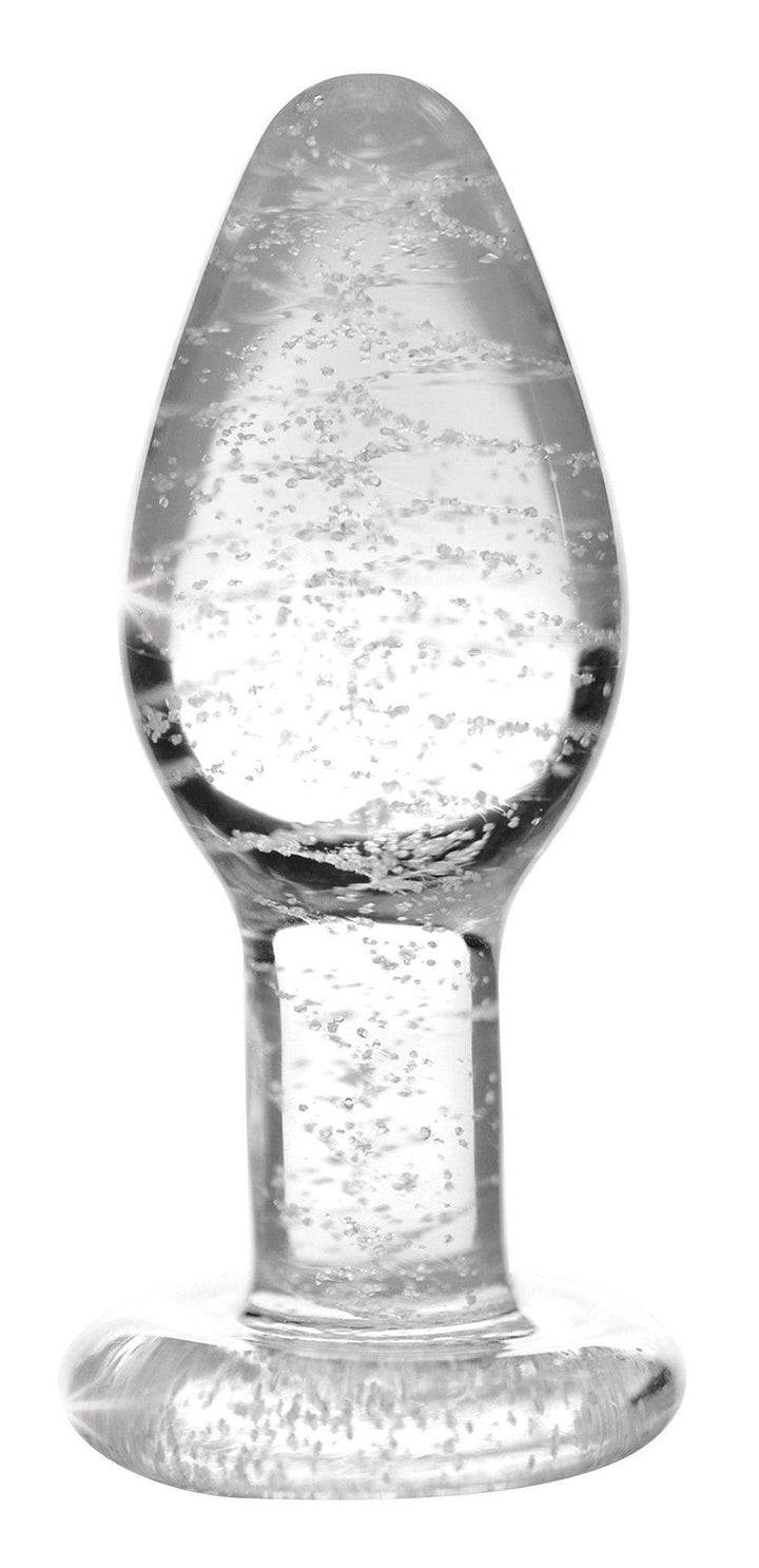 Glow-In-The-Dark Glass Anal Plug - Small - The Dildo Hub