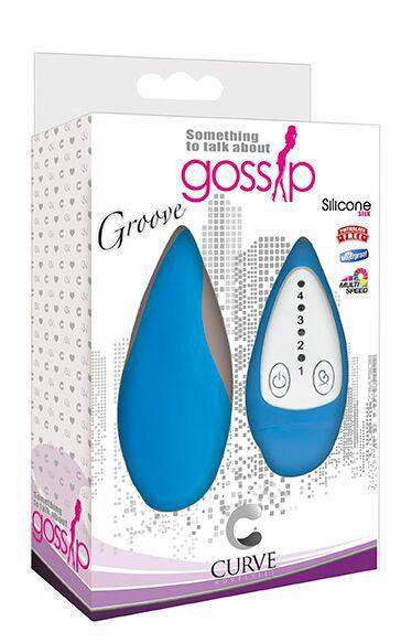 Groove Smooth Silicone Remote Vibe- Blue - The Dildo Hub