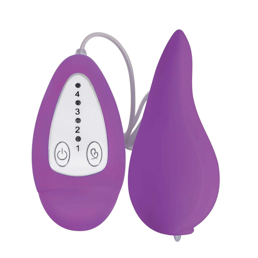 Groove Smooth Silicone Remote Vibe- Purple - The Dildo Hub