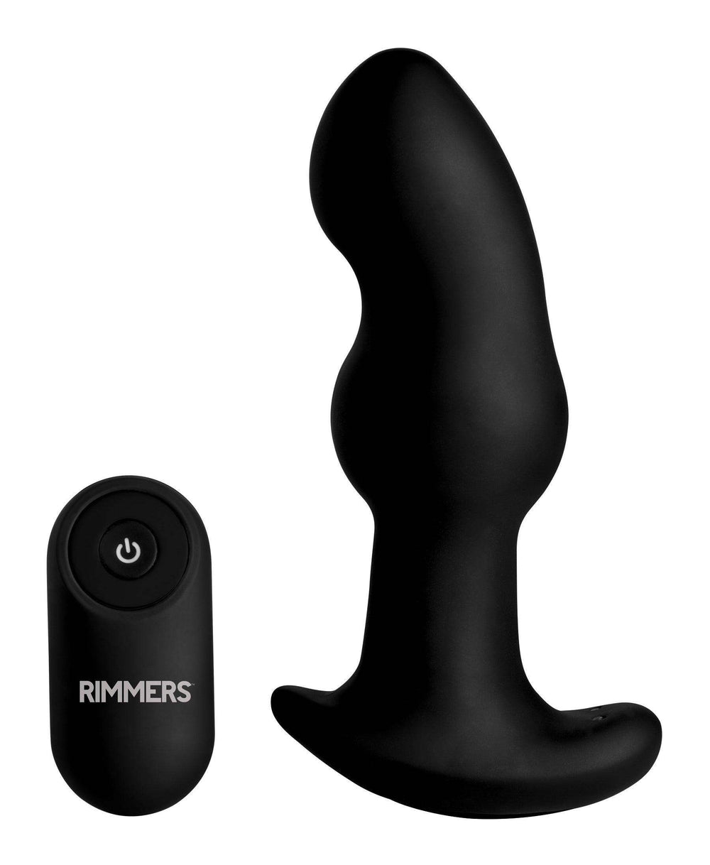 Gyro-I 10X Beaded Rimming Butt Plug with Remote Control - The Dildo Hub