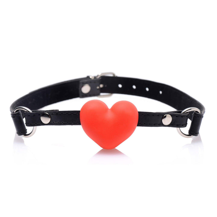 Heart Beat Silicone Heart Shaped Mouth Gag - The Dildo Hub