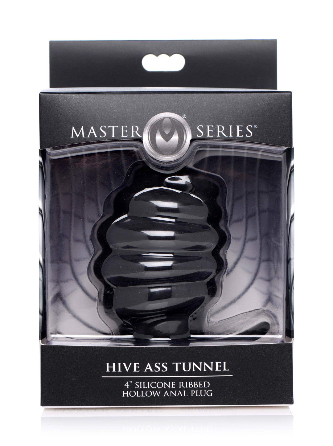 Hive Ass Tunnel Silicone Ribbed Hollow Anal Plug - Large - The Dildo Hub