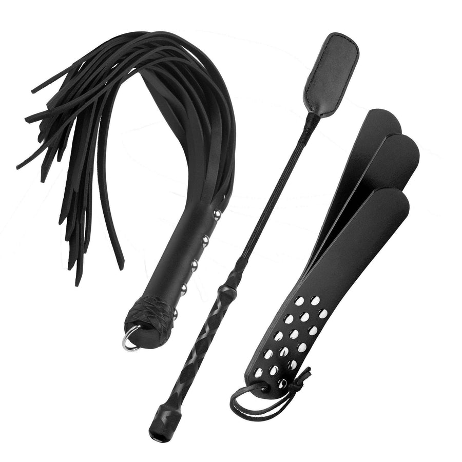 Impact Play 3 Piece Spanking Kit | BDSM Gear & Bondage Accessories - The Dildo Hub