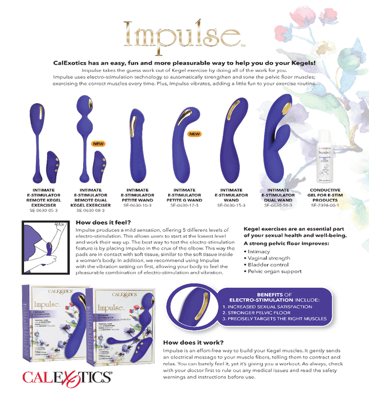 Impulse Intimate Estim Dual Vibrating Kegel Exerciser | CalExotics - The Dildo Hub
