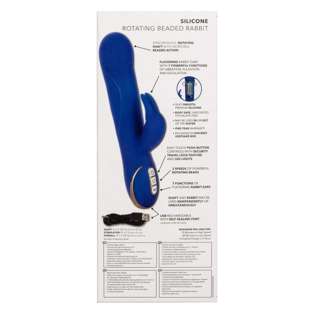 Jack Rabbit Signature Silicone Rotating Beaded Rabbit Vibrator 9" - The Dildo Hub