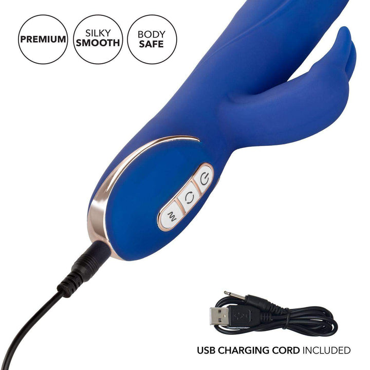 Jack Rabbit Signature Silicone Rotating Beaded Rabbit Vibrator 9" - The Dildo Hub