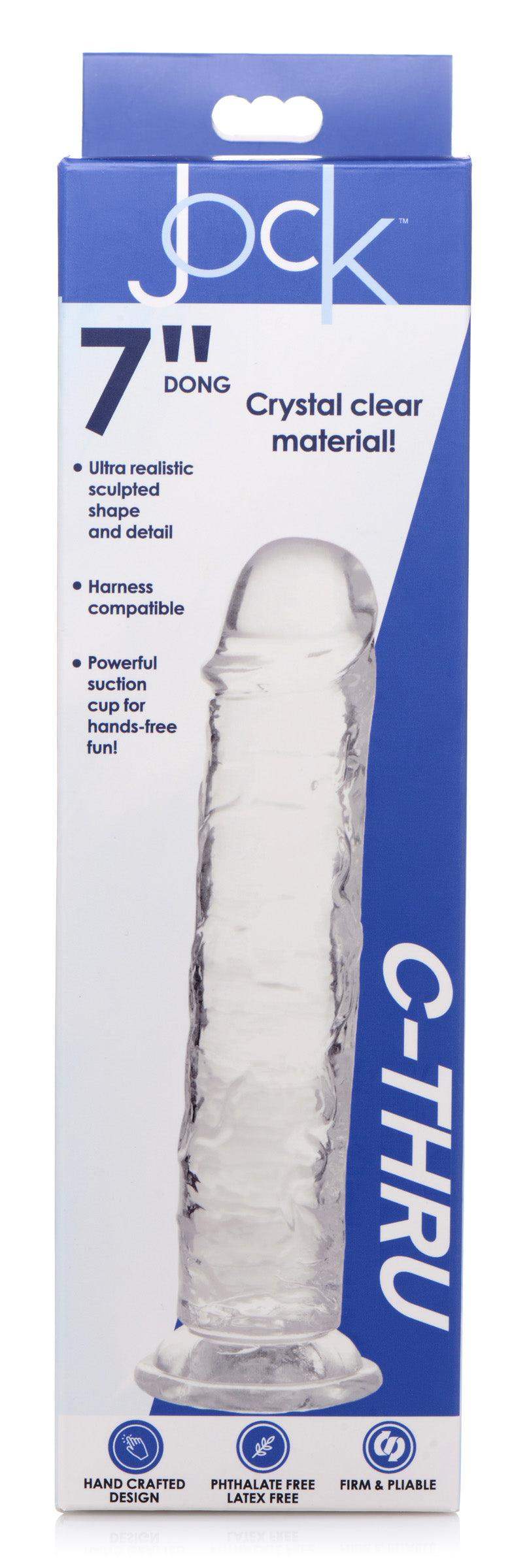 Jock C-Thru Realistic Dildo - 7 Inch - The Dildo Hub