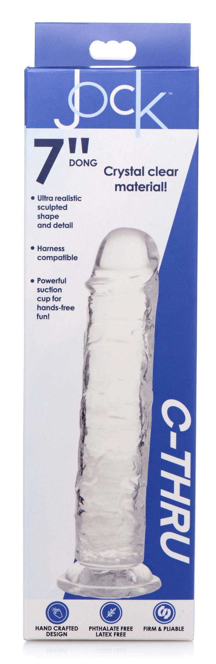 Jock C-Thru Realistic Dildo - 7 Inch - The Dildo Hub