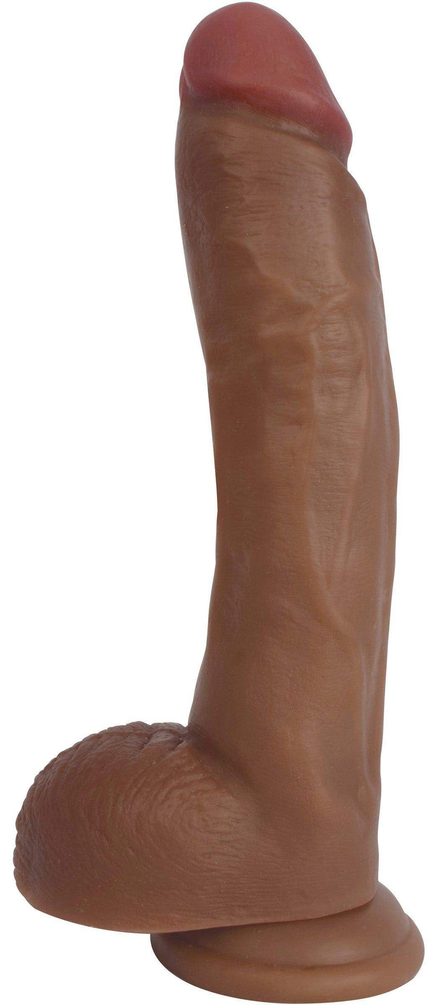 Jock Dark Bareskin Dildo with Balls - 9 Inch - The Dildo Hub