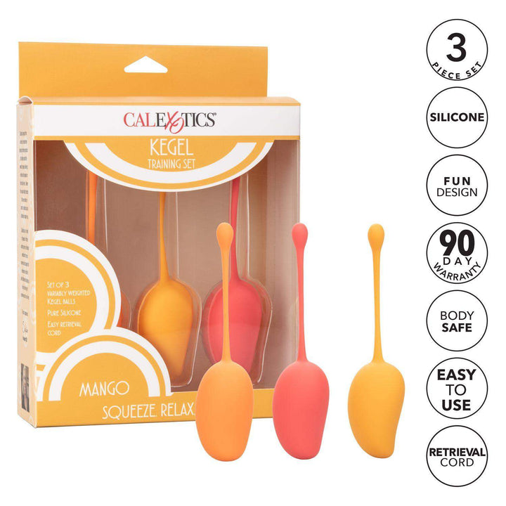 Kegel Balls Training Set - Mango | CalExotics - The Dildo Hub