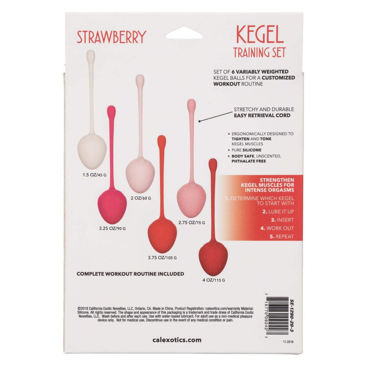 Kegel Balls Training Set - Strawberry | CalExotics - The Dildo Hub