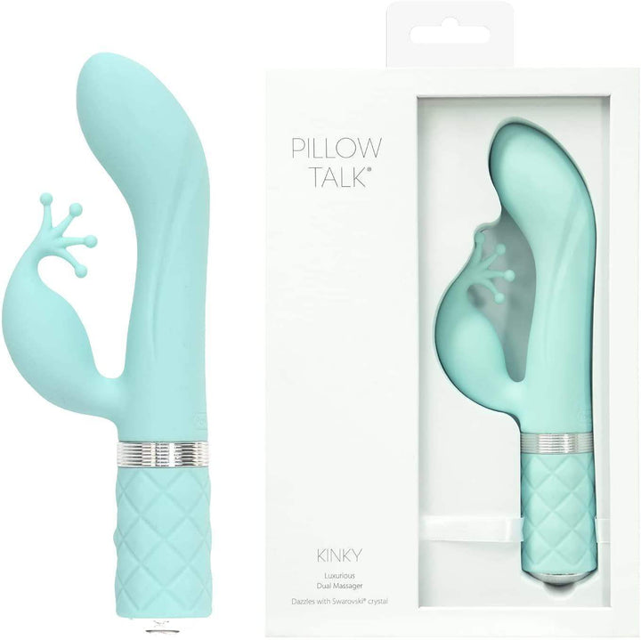 Kinky Teal Luxurious Vibrator | Pillow Talk - The Dildo Hub