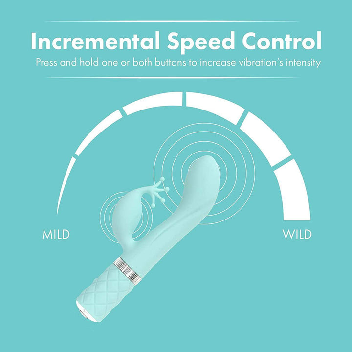 Kinky Teal Luxurious Vibrator | Pillow Talk - The Dildo Hub