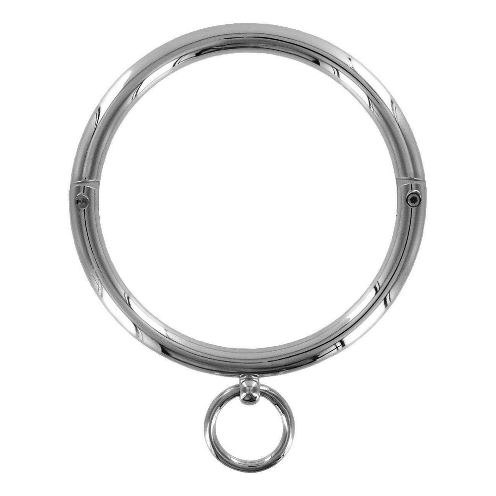 Ladies Rolled Steel Collar with Ring - The Dildo Hub