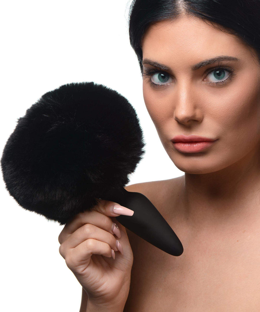 Large Anal Plug with Interchangeable Bunny Tail - The Dildo Hub