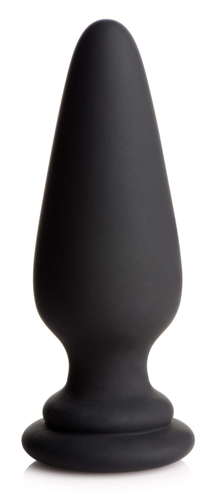 Large Anal Plug with Interchangeable Fox Tail - Black - The Dildo Hub