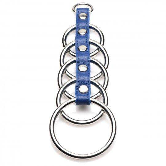 Leather and Steel Gates of Hell Cock Ring - The Dildo Hub
